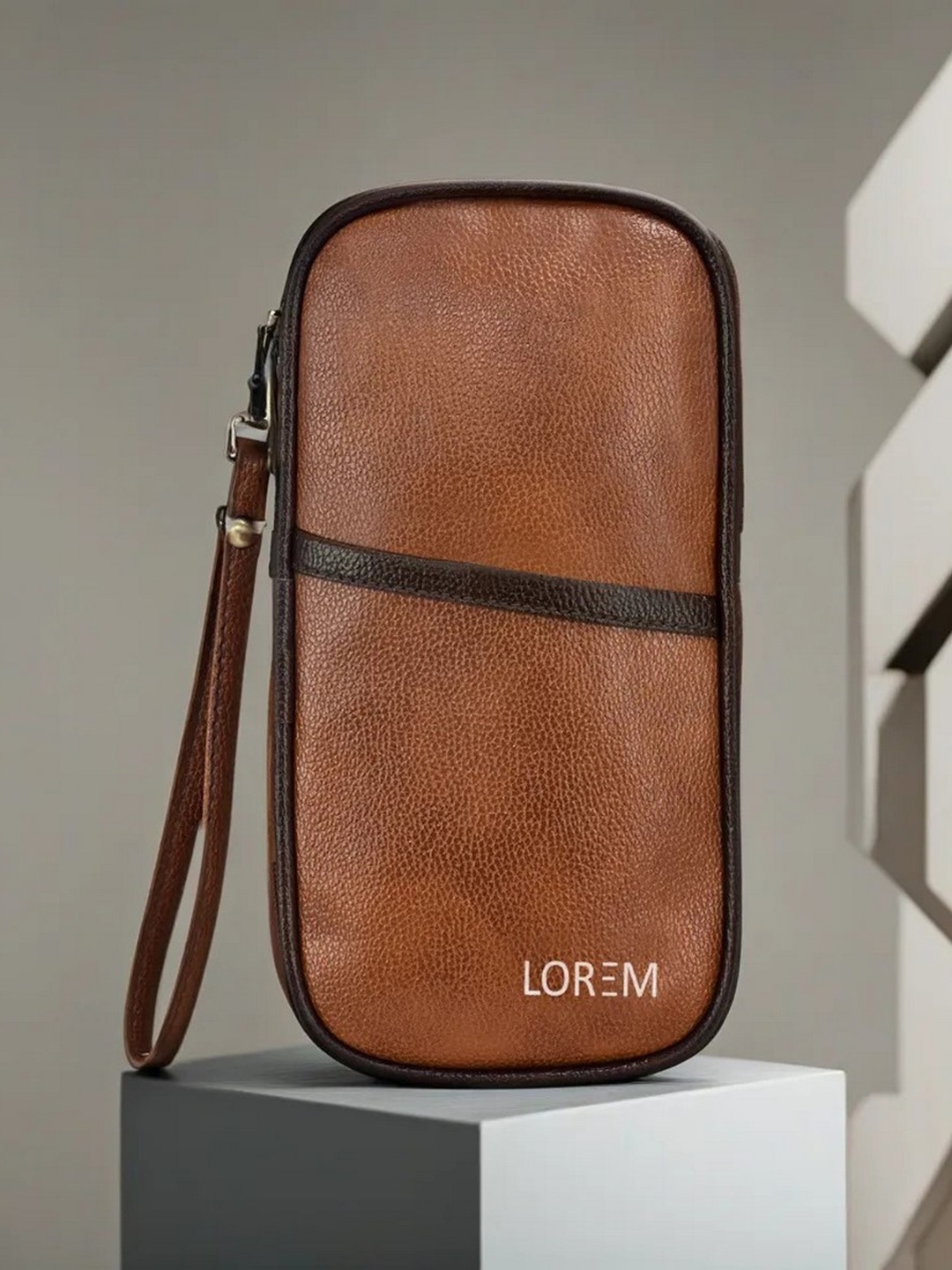 

LOREM Unisex Tan Travel Document Organiser