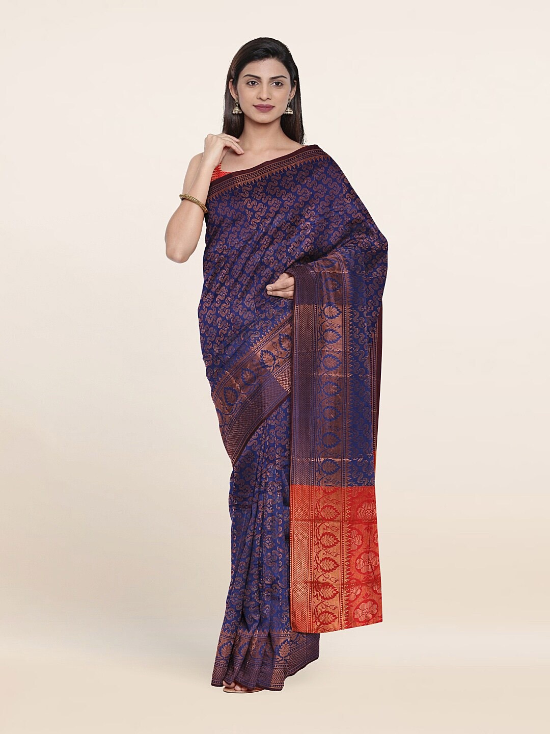 

Pothys Woven Design Saree, Blue