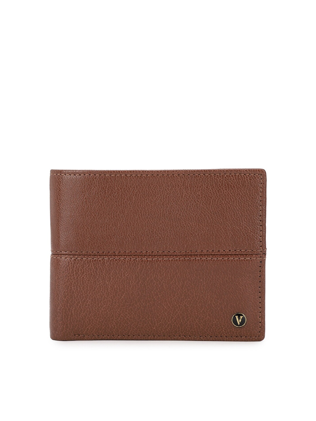 

Van Heusen Men Textured Leather Two Fold Wallet, Tan