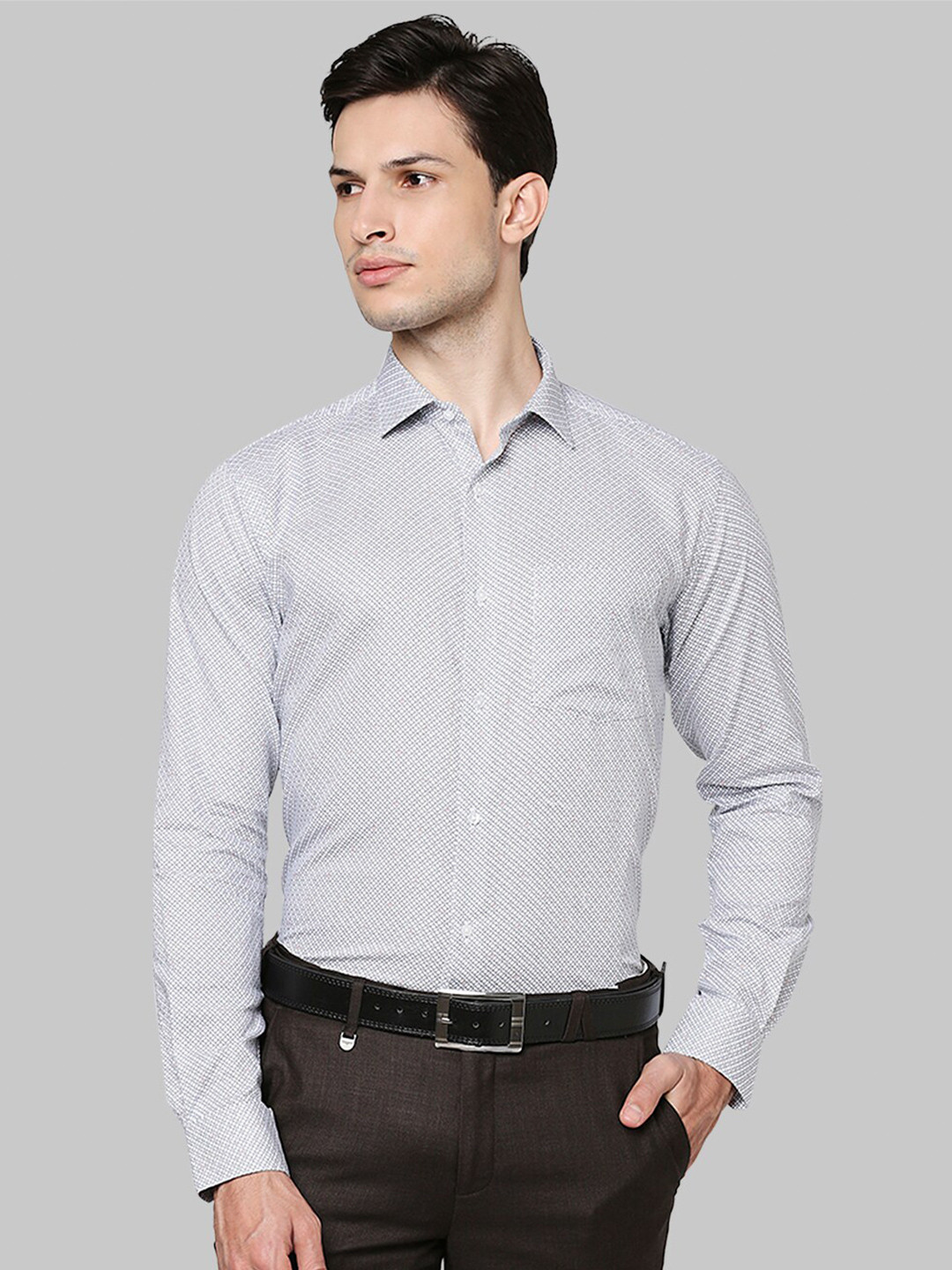 

Park Avenue Men Blue Slim Fit Printed Casual Shirt