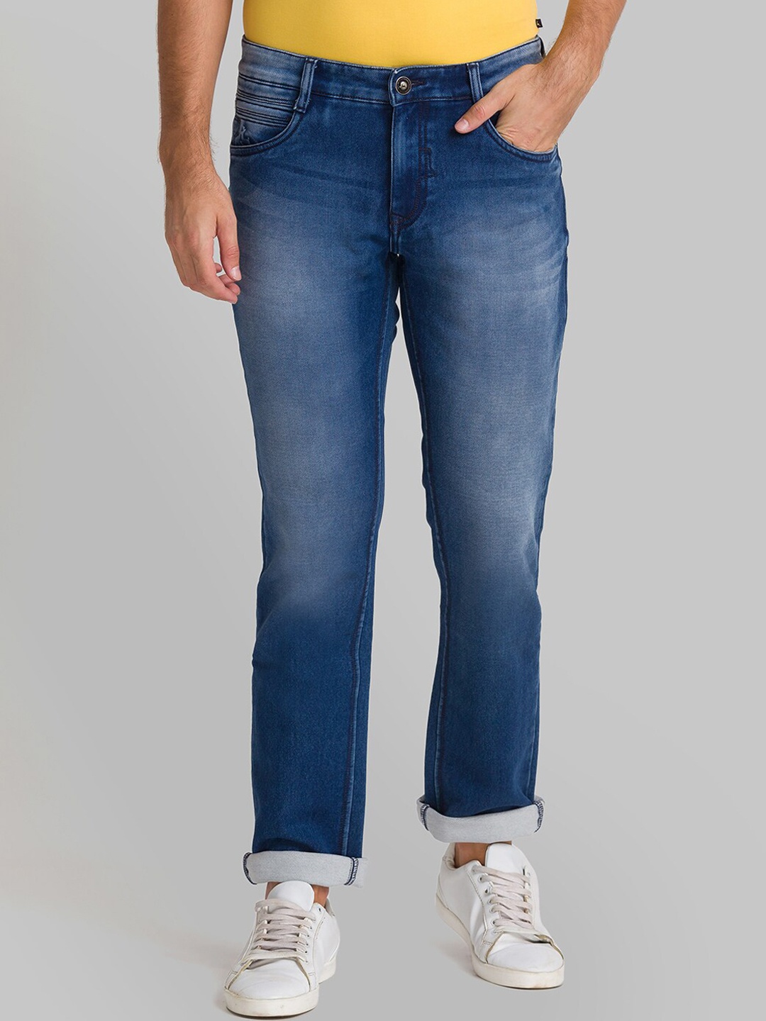 

Parx Men Blue Heavy Fade Jeans