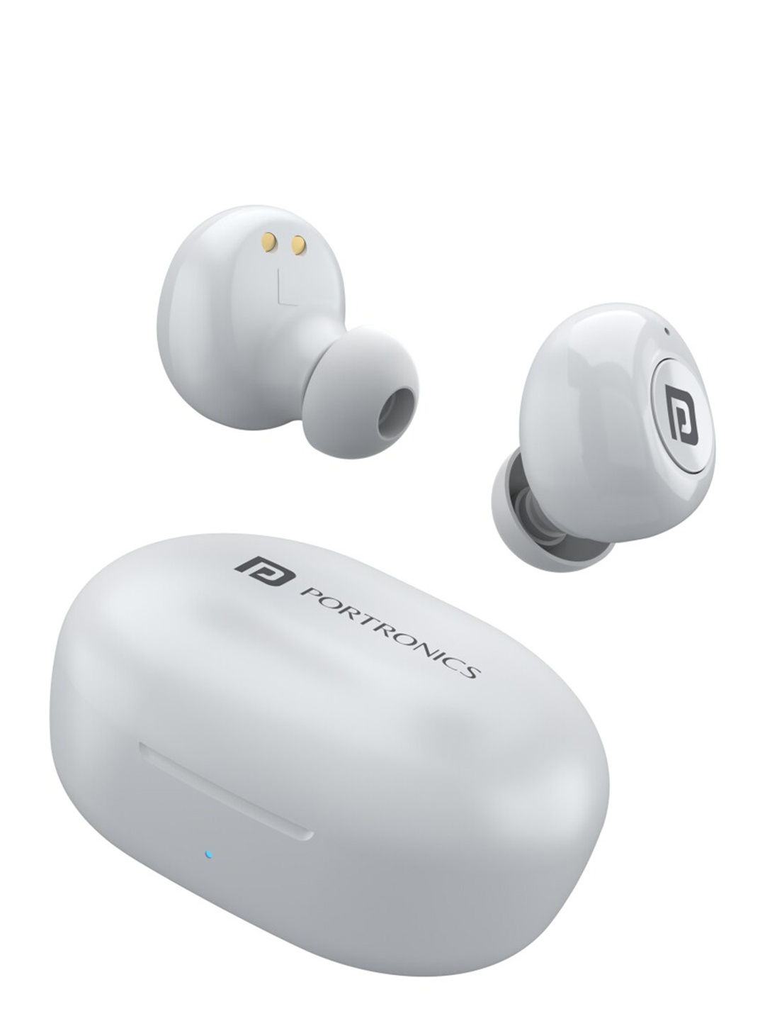 

Portronics White Harmonics Twins S3 Smart TWS Bluetooth Earbuds