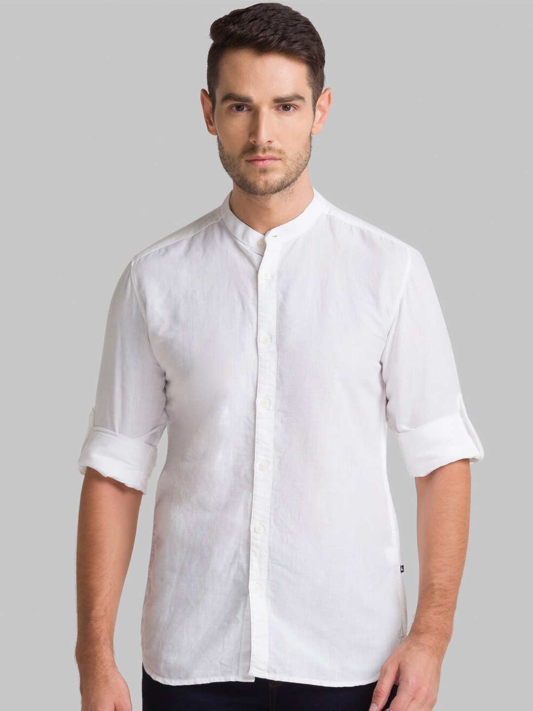 

Parx Men White Slim Fit Casual Shirt
