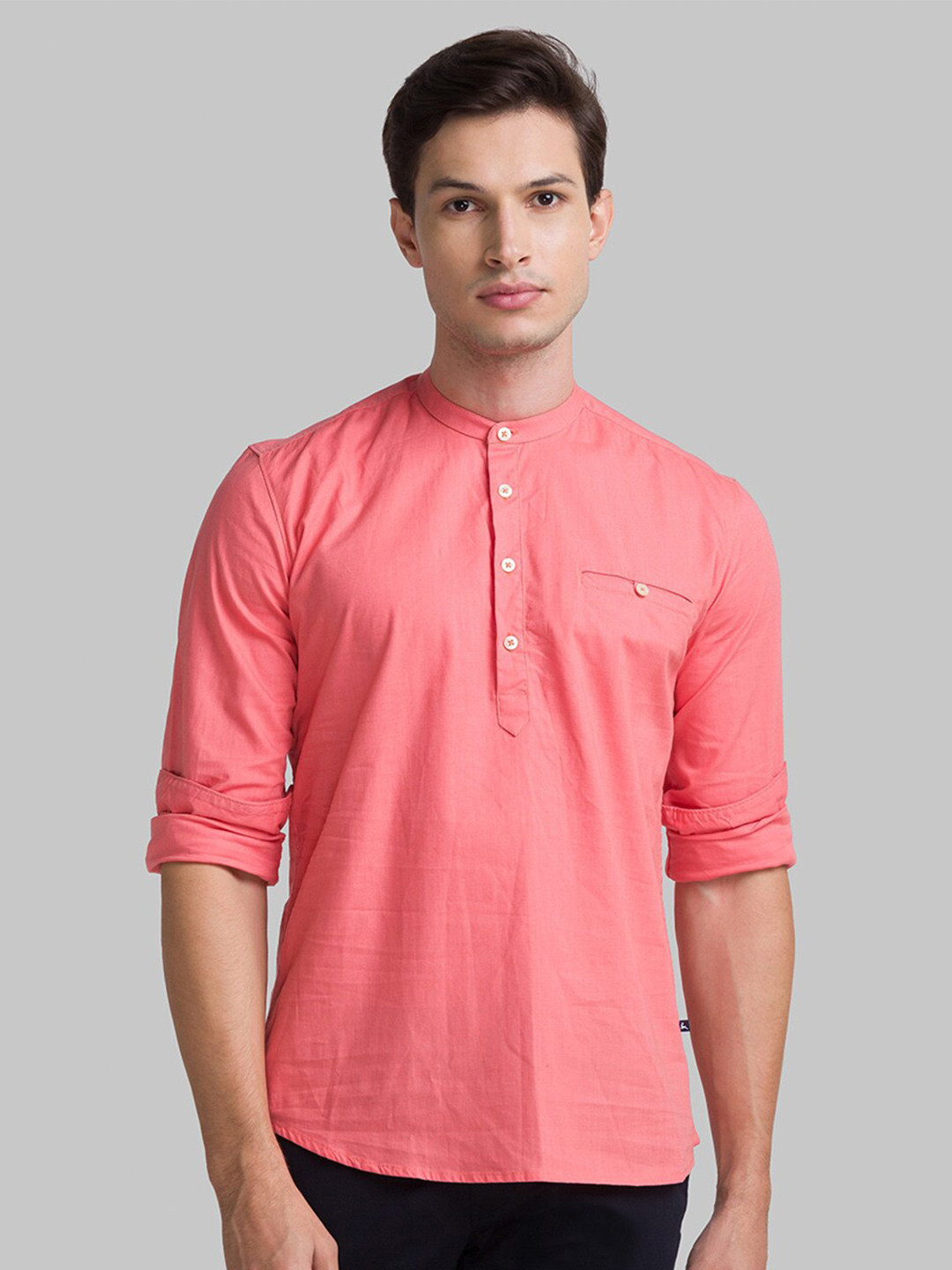 

Parx Men Red Slim Fit Solid Casual Shirt