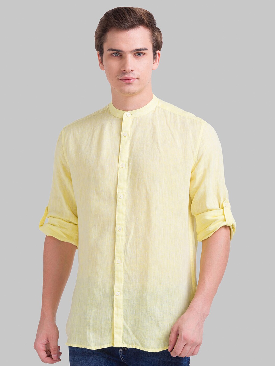 

Parx Men Yellow Slim Fit Casual Shirt
