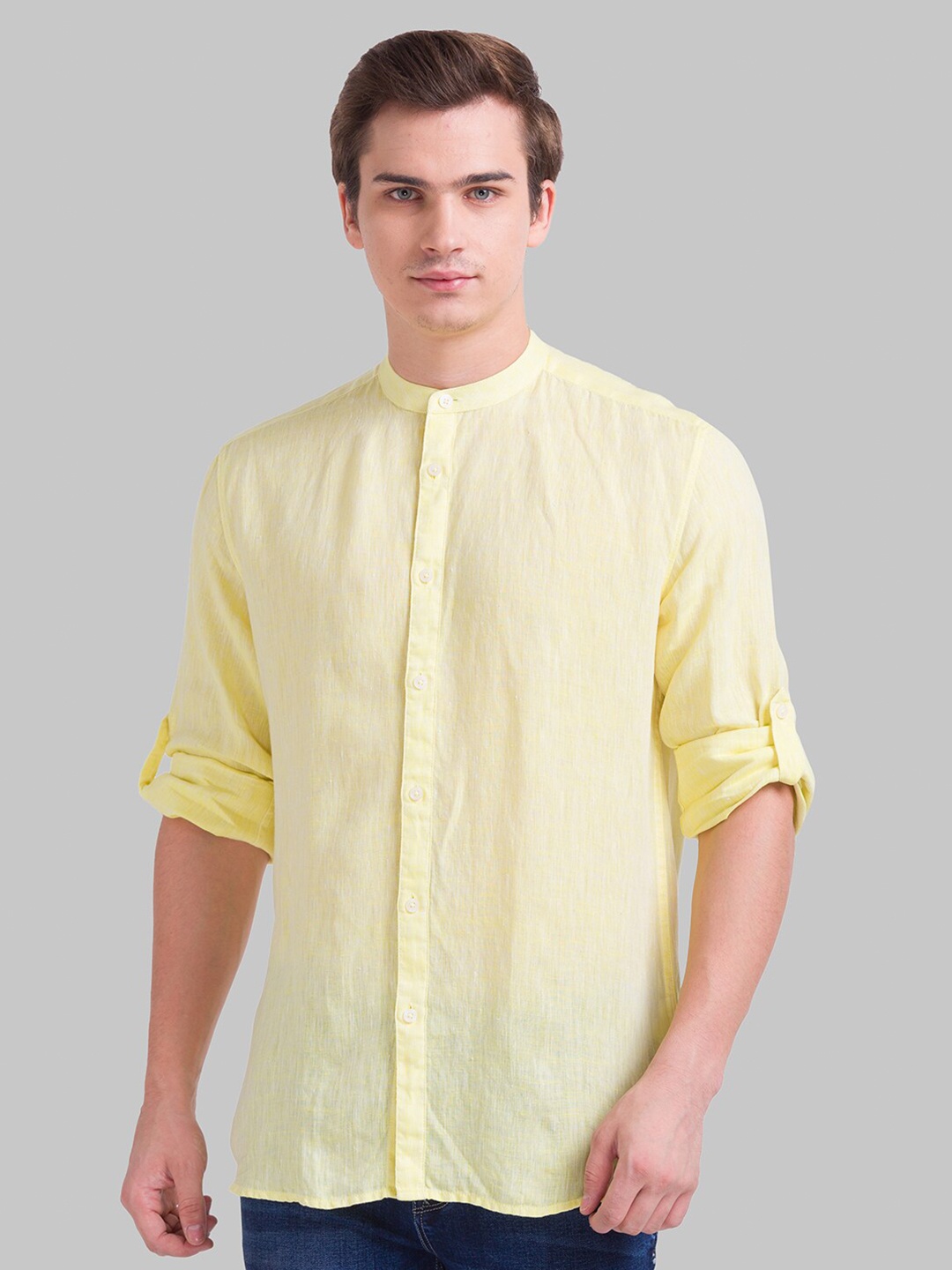 

Parx Men Yellow Slim Fit Casual Shirt