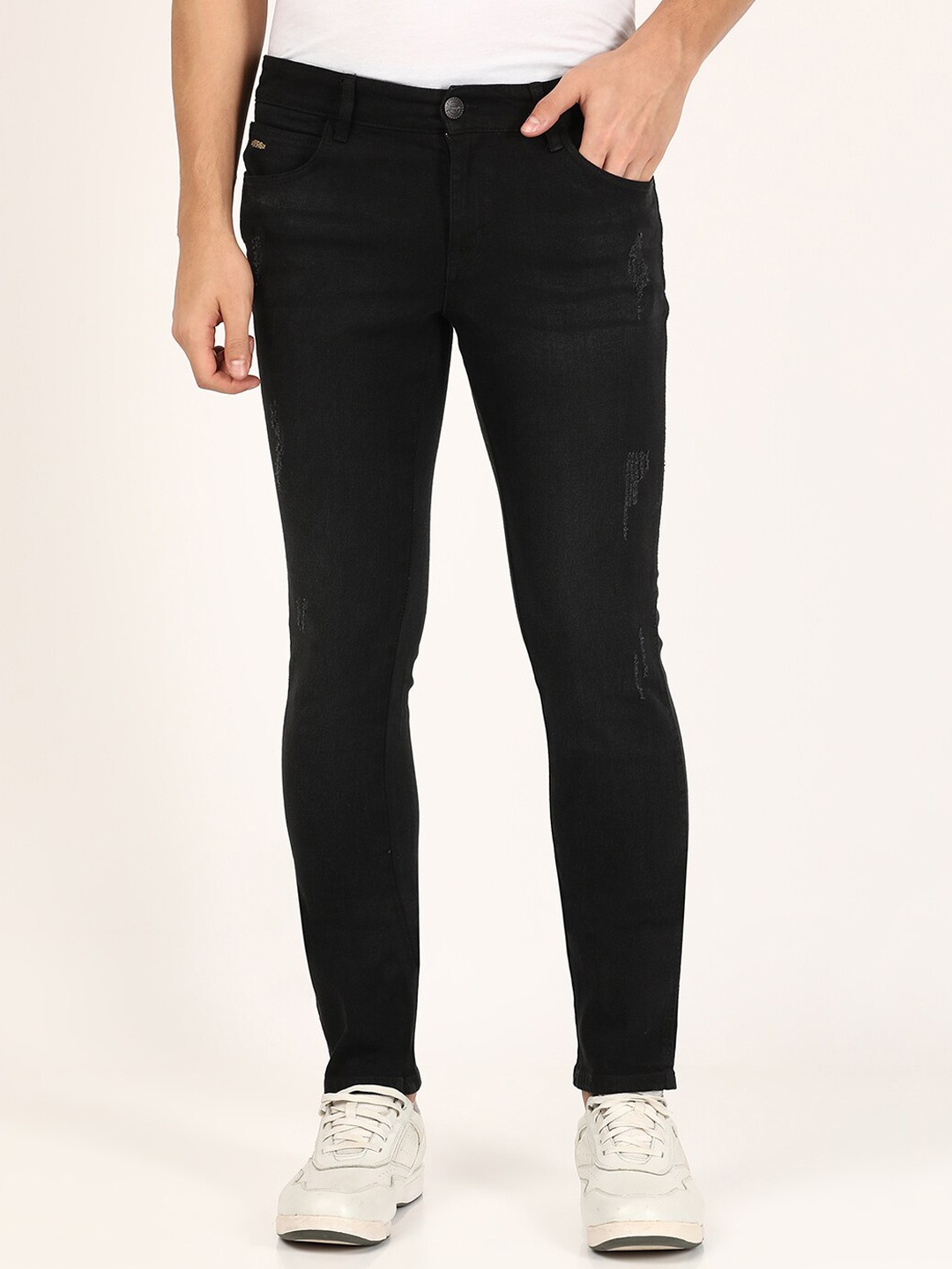 

Wrangler Men Black Skanders Slim Fit Low-Rise Stretchable Jeans