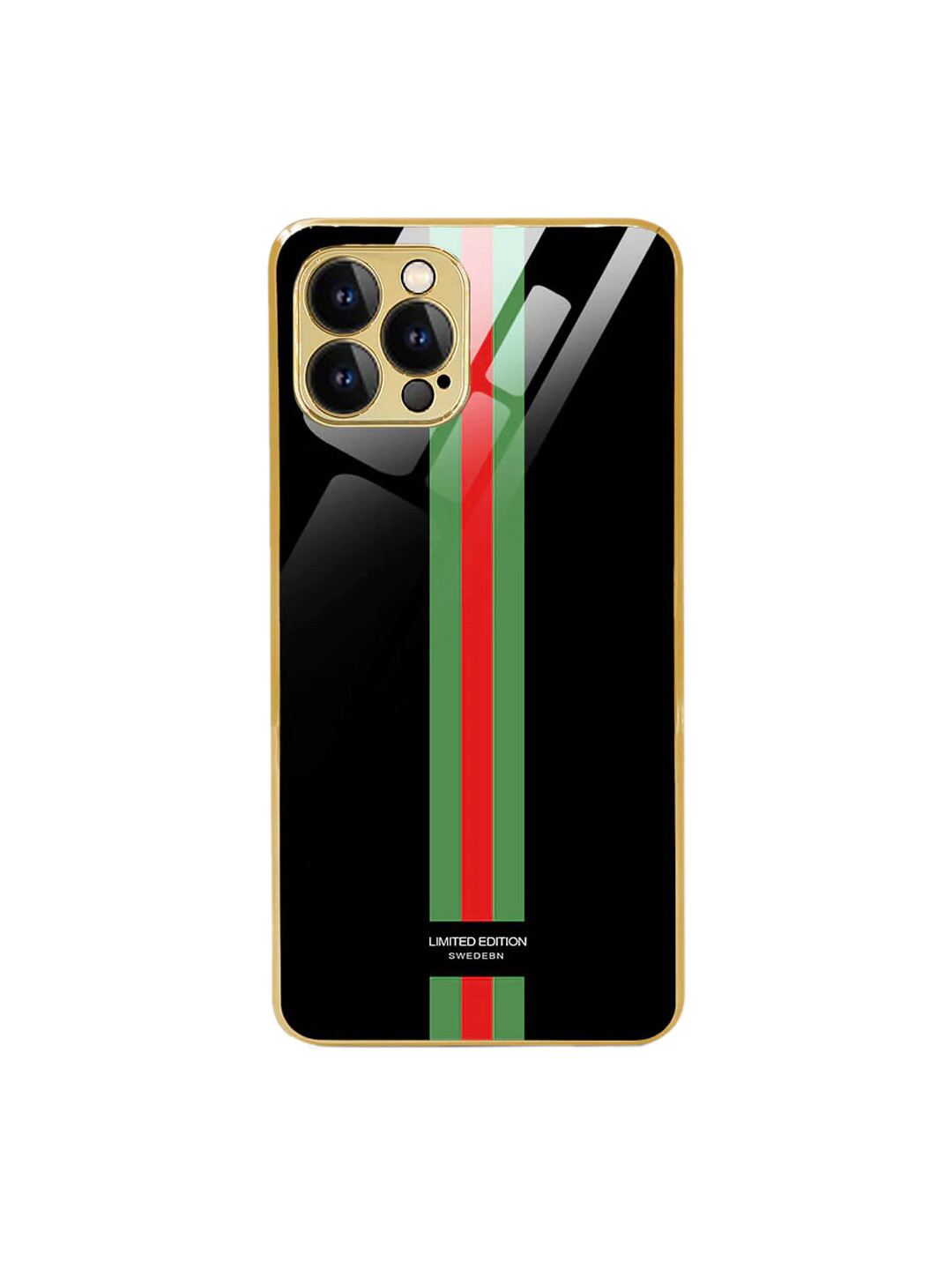 

TREEMODA Black Printed iPhone 13 Pro Back Cover