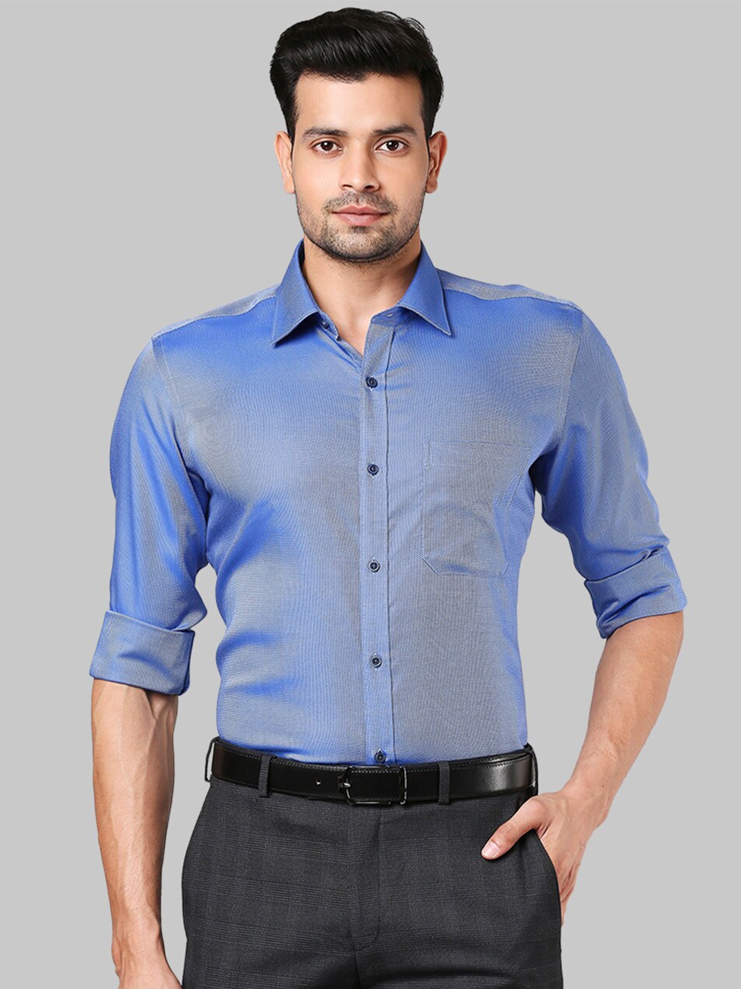 

Raymond Men Blue Formal Shirt