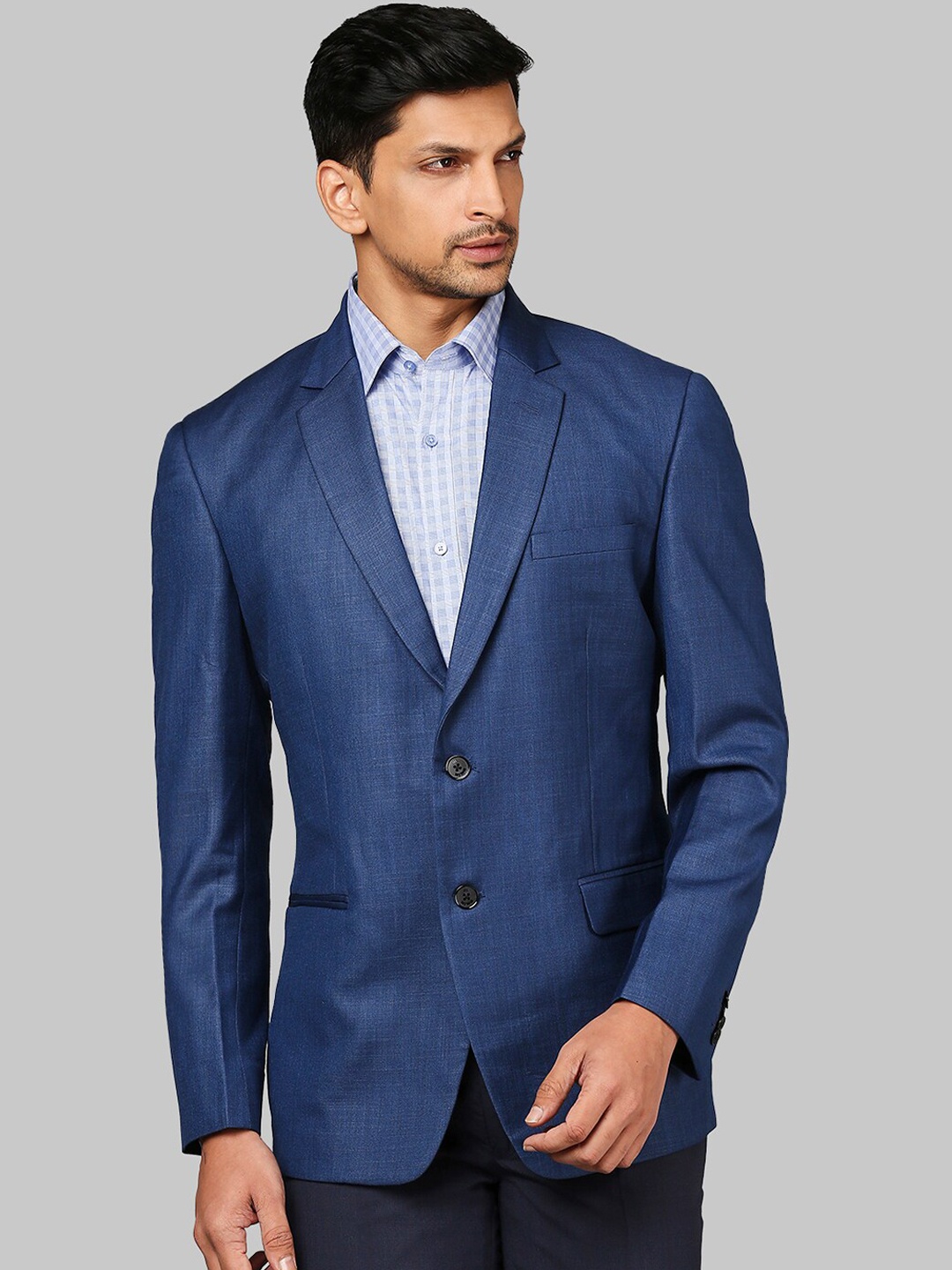 

Raymond Men Dark Blue Solid Regular-Fit Single-Breasted 2-Piece Formal Suit