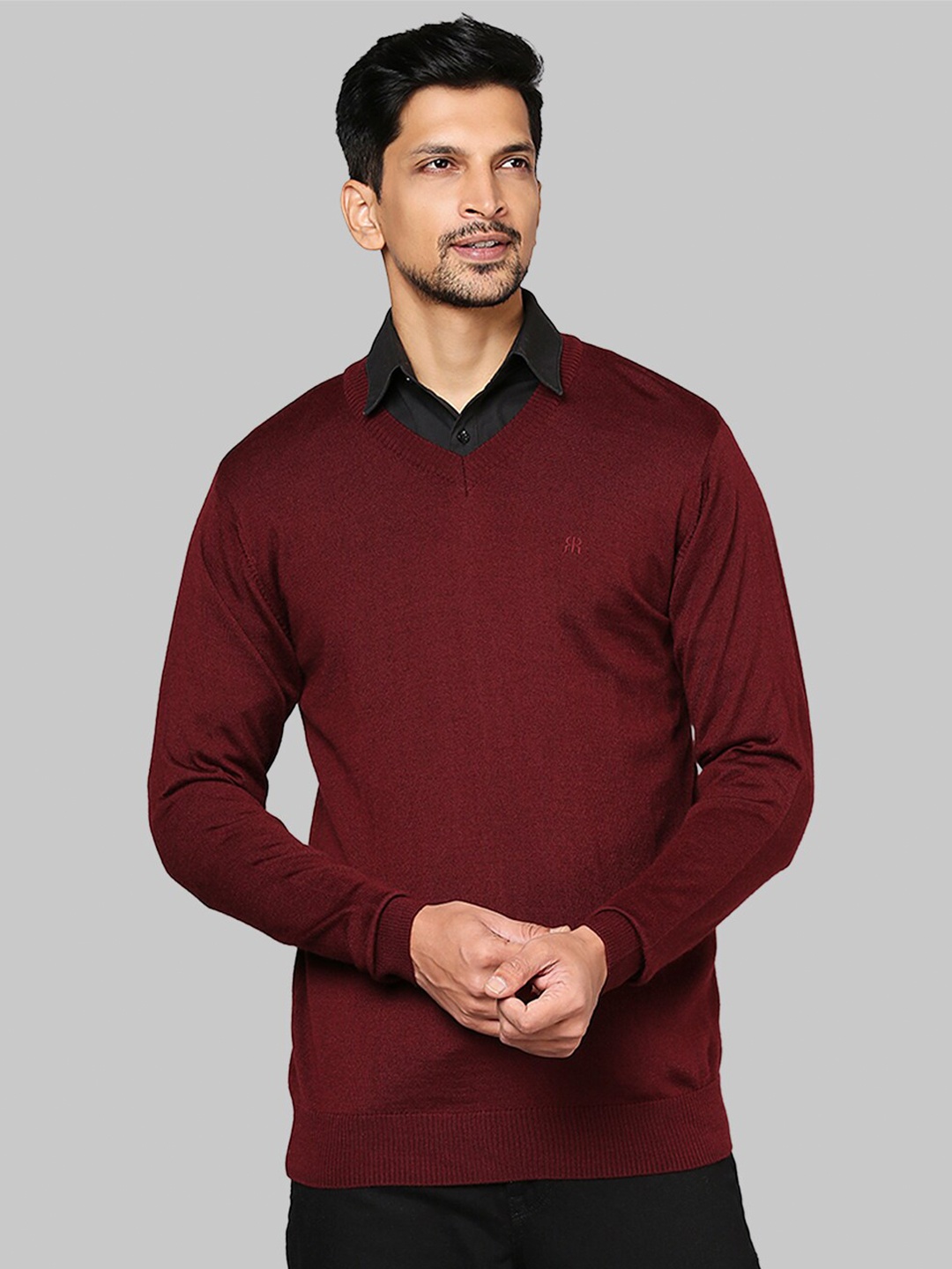 

Raymond Men Maroon Sweater Vest
