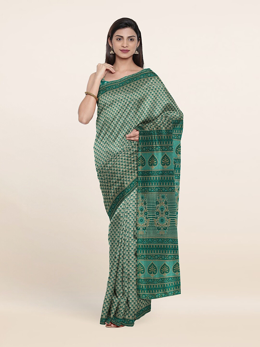 

Pothys Pure Cotton Saree, Off white