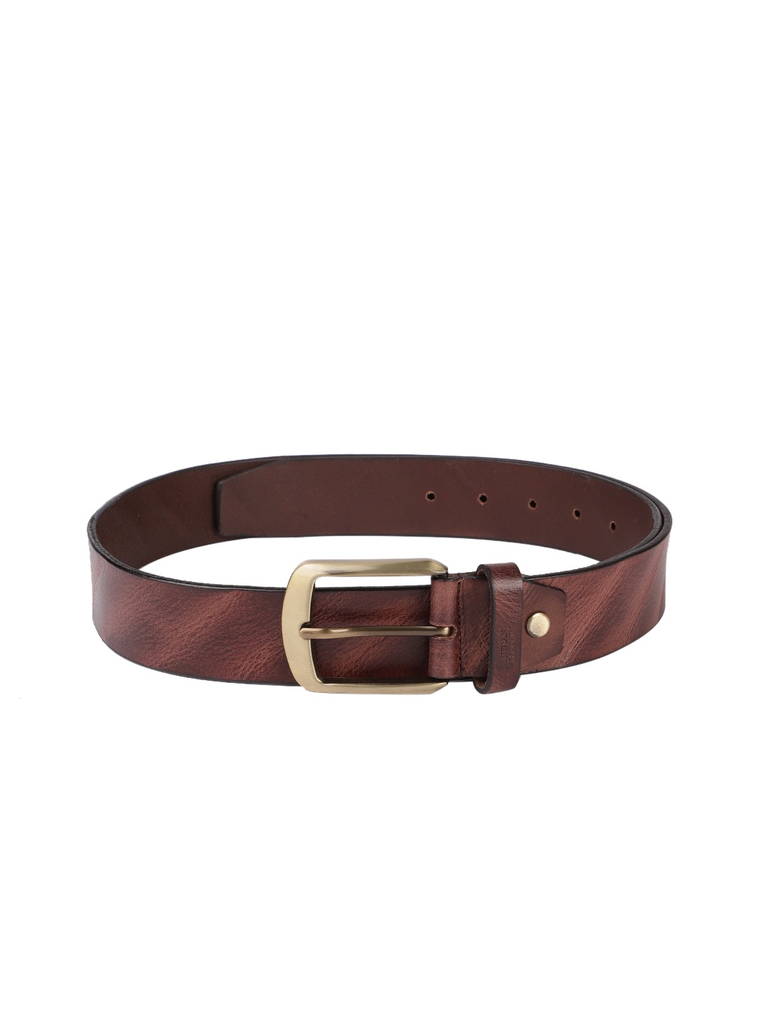 

Indian Terrain Men Brown Leather Belt