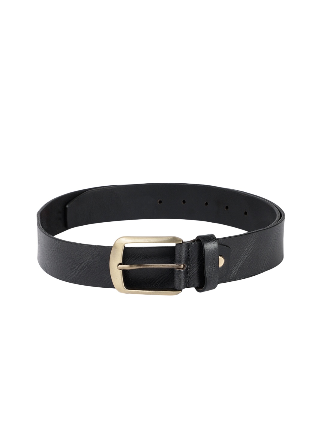 

Indian Terrain Men Leather Belt, Black