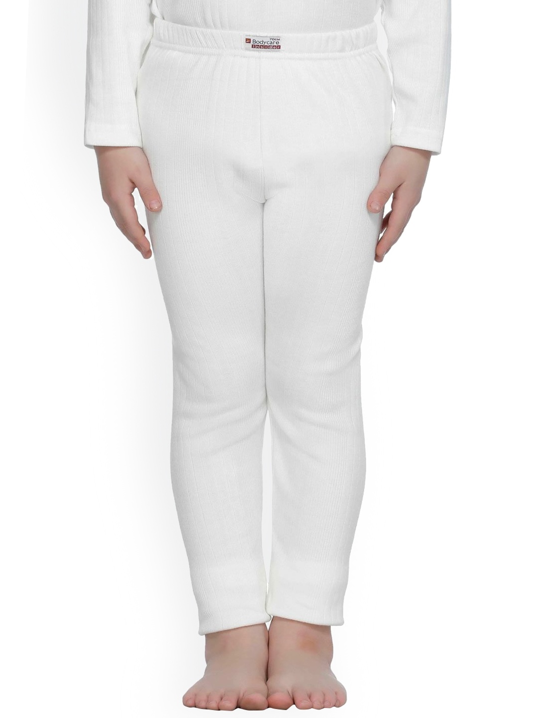 

Bodycare Kids Boys White Solid Cotton Thermal Bottoms