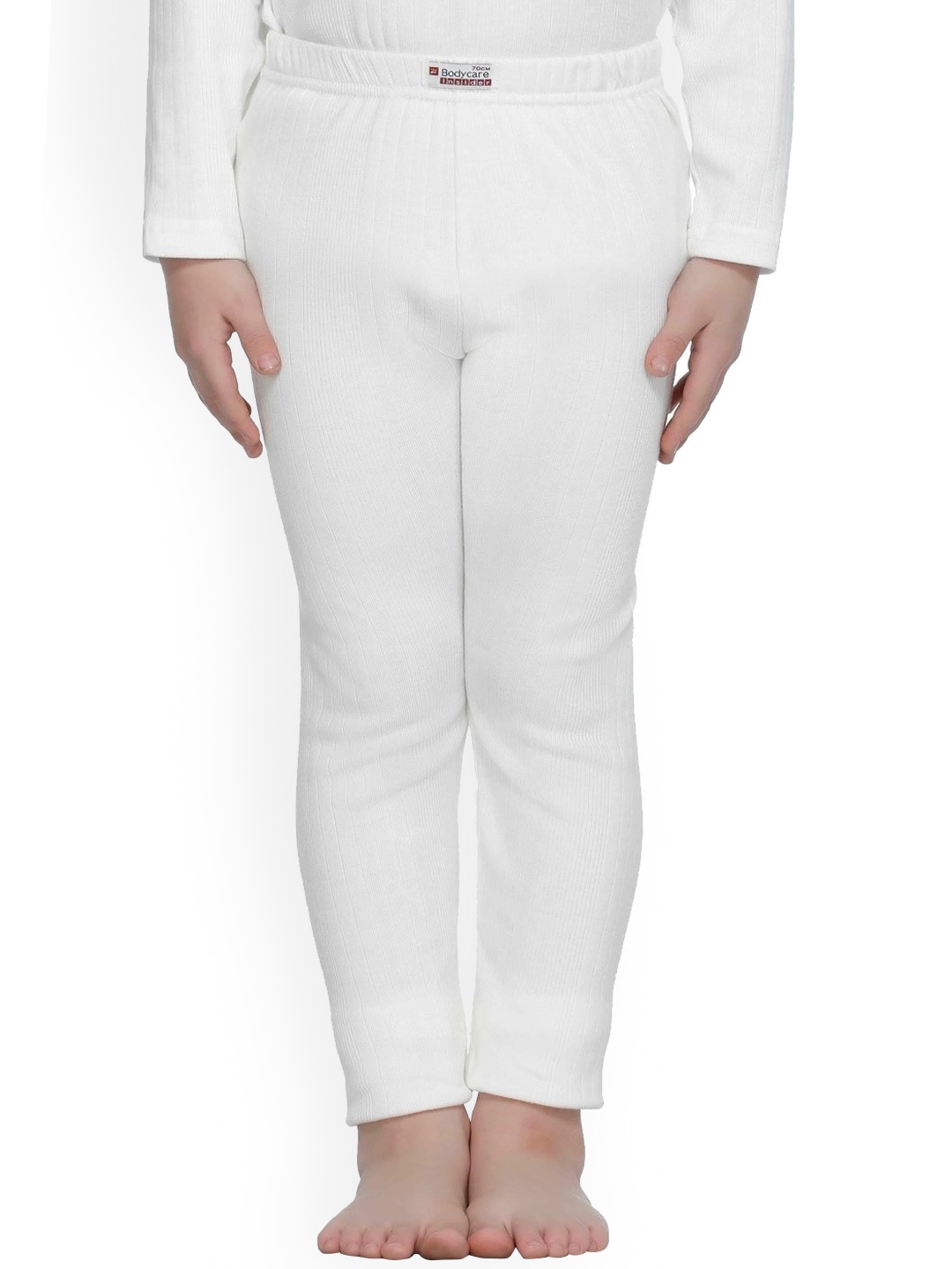

Bodycare Kids Boys White Solid Cotton Thermal Bottoms