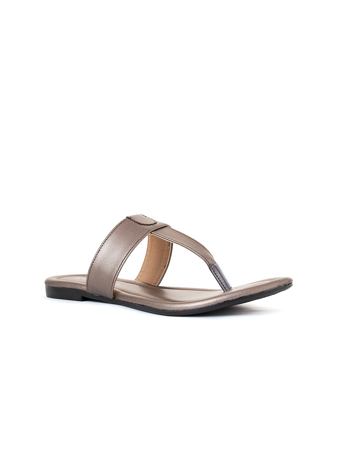 

Khadims Women Grey T-Strap Flats