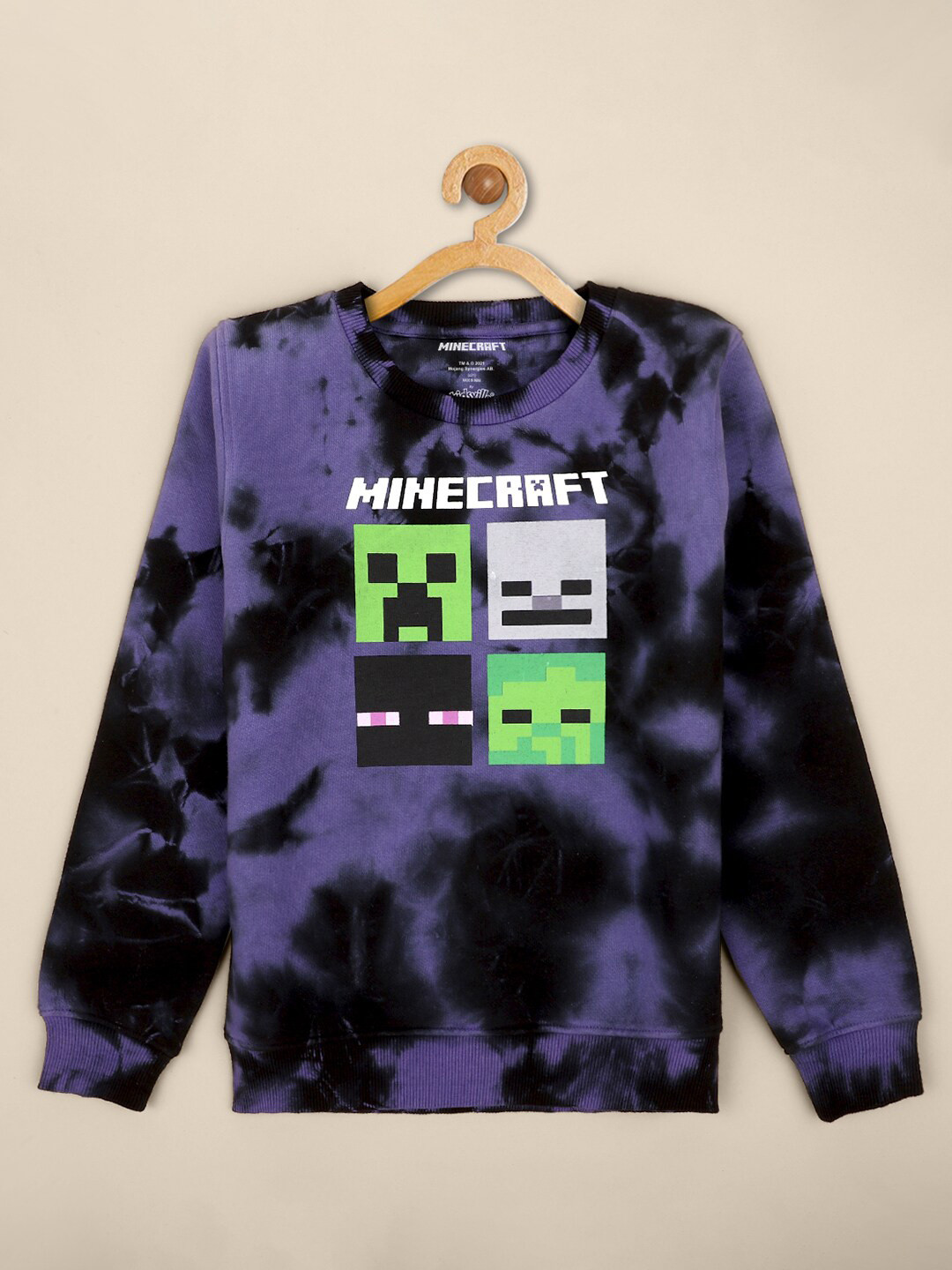 

Kids Ville Boys Minecraft Printed Sweatshirt, Black