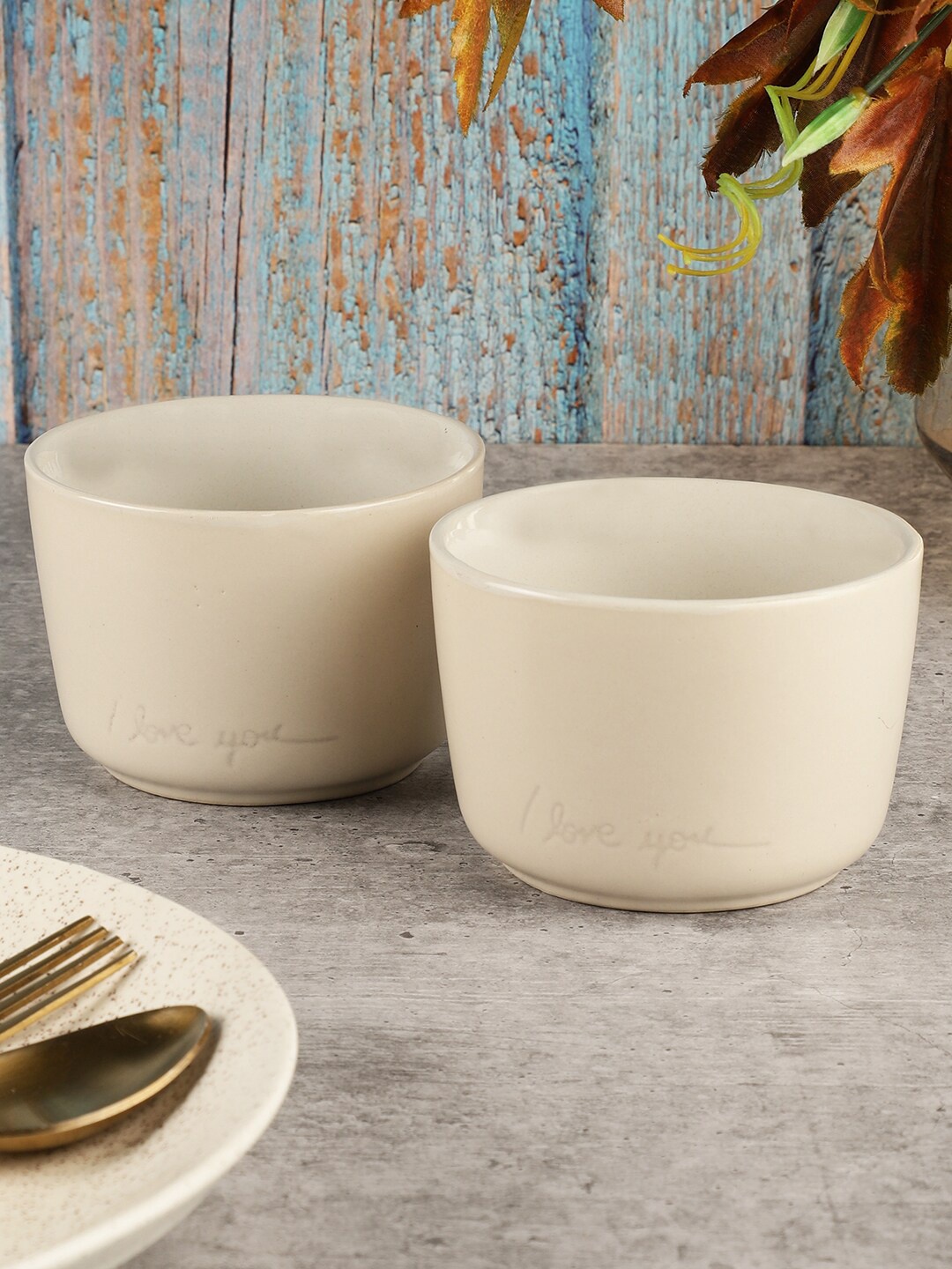 

MIAH Decor White & Set Of 2 Dishwasher And Microwave Safe Ceramic Matte Bowls