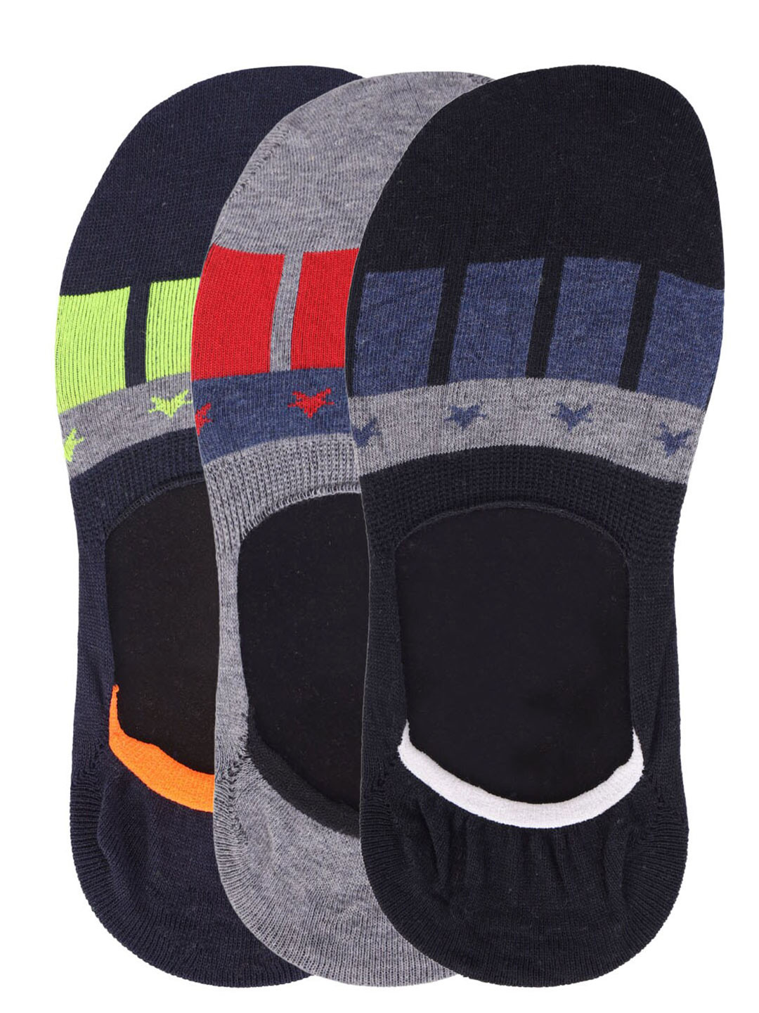 

Dollar Socks Men Pack Of 3 Assorted No Show Socks