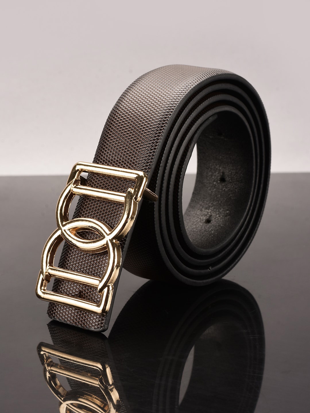 

BuckleUp Men Brown Textured Belt