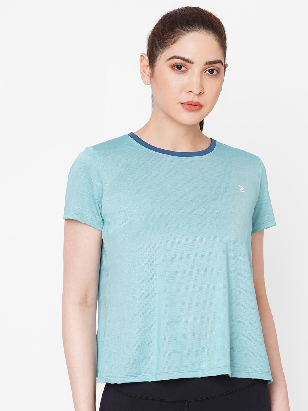 

BODD ACTIVE Women Blue Solid T-shirt