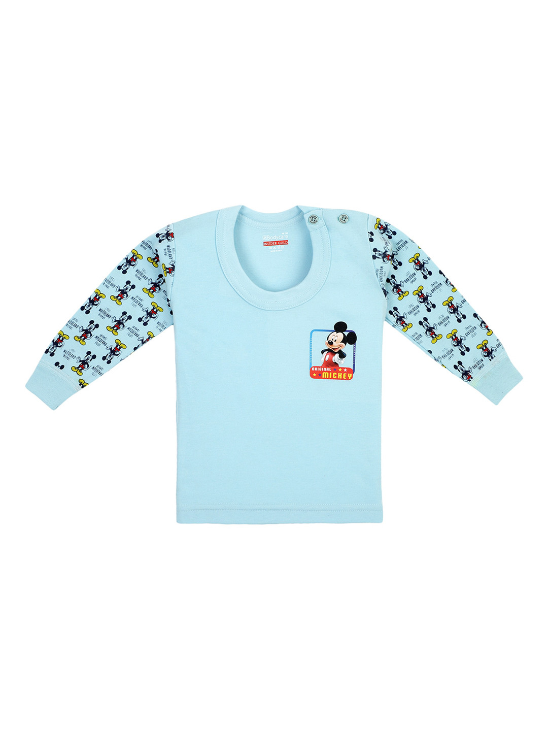 

Bodycare Kids Infants Blue Printed Cotton Thermal Tops