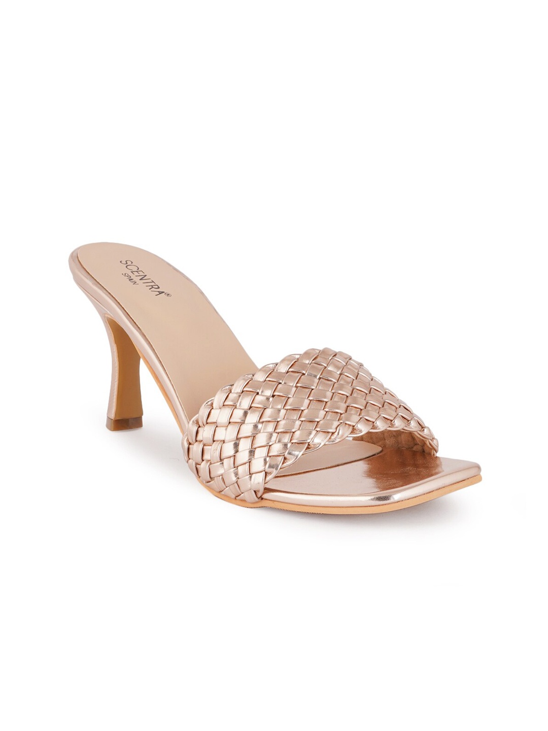 

SCENTRA Rose Gold Solid Party Heels
