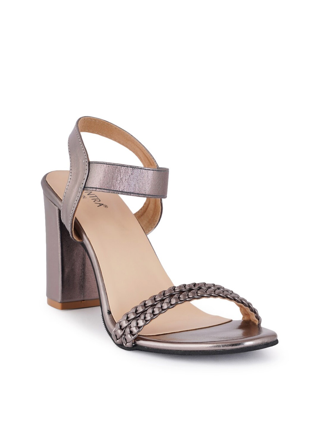 

SCENTRA Grey Party Block Sandals
