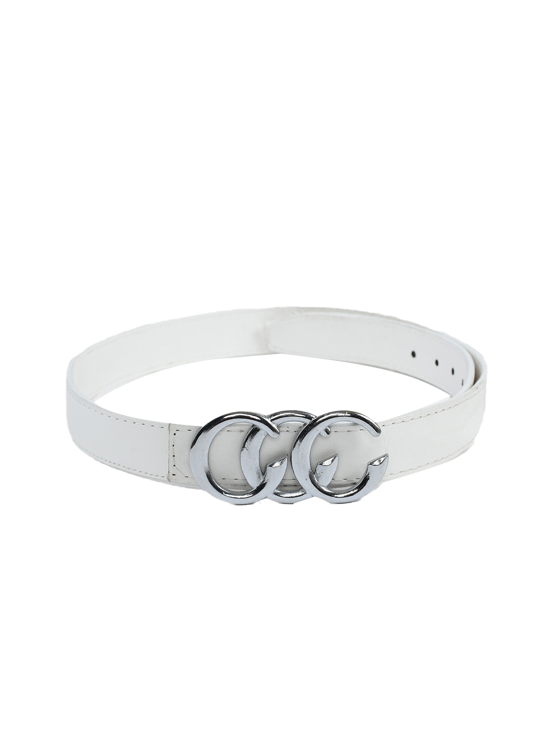 

Kastner Women White & Silver-Toned Casual Belt