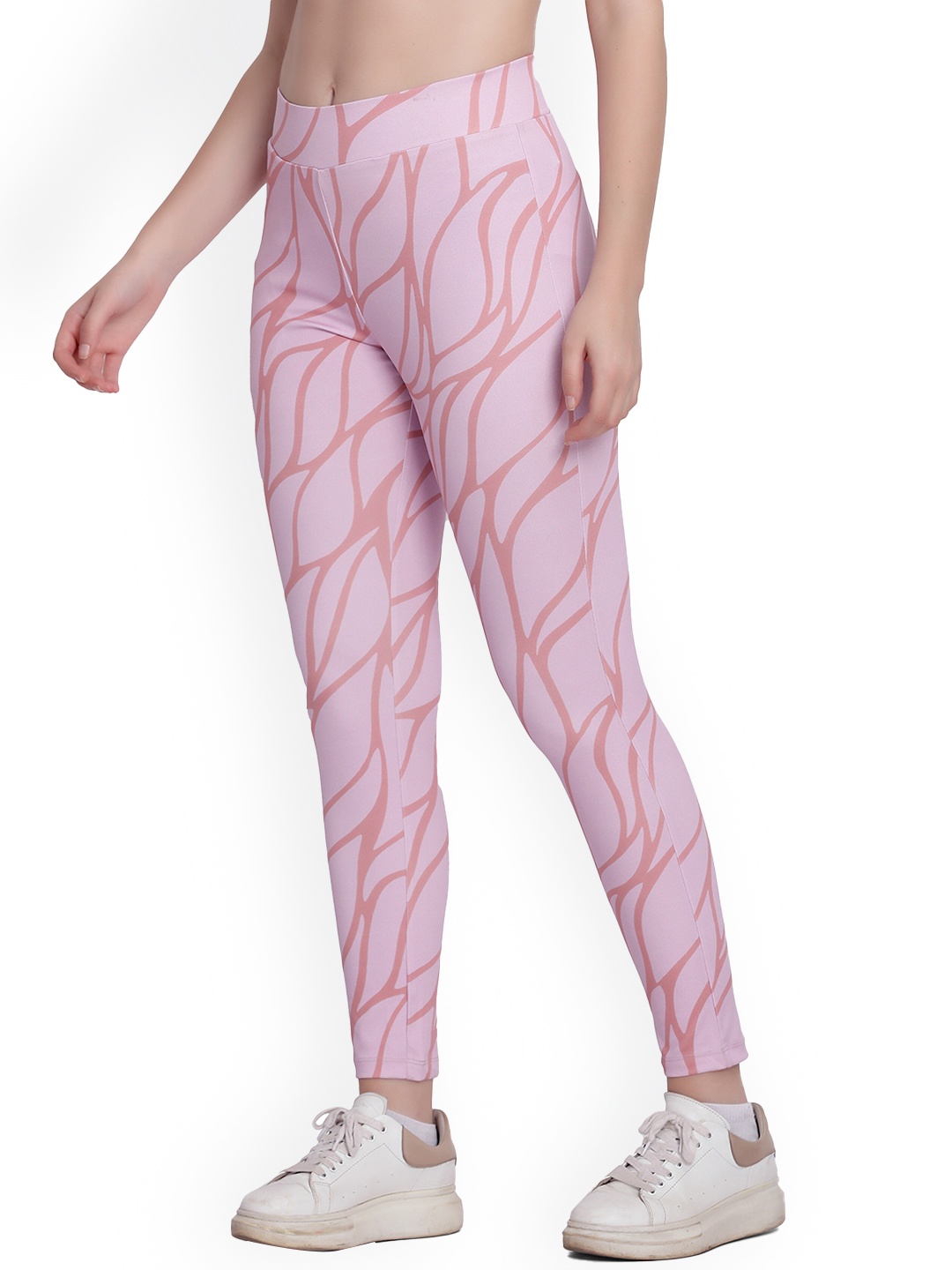 

MAYSIXTY Women Pink Printed Track Pants