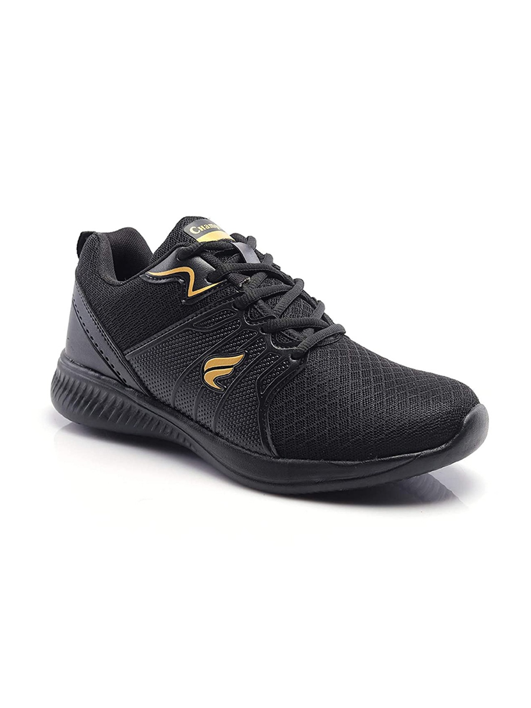 

Champs Men Black Mesh Running Non-Marking Shoes