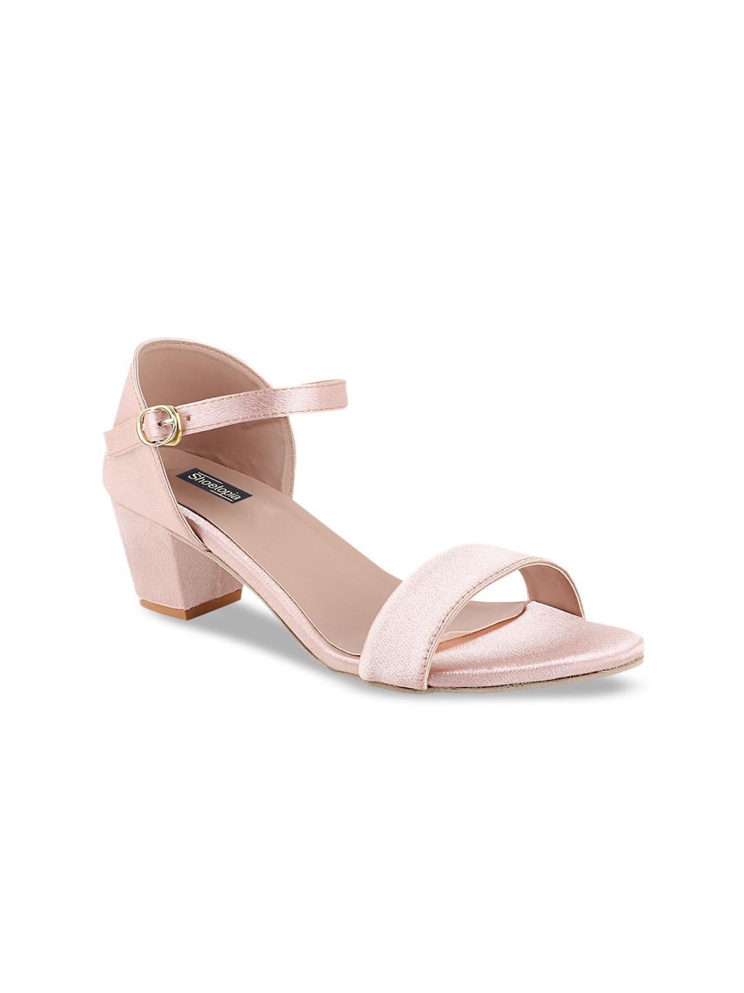 

Shoetopia Women Pink Solid Synthetic Block Heels