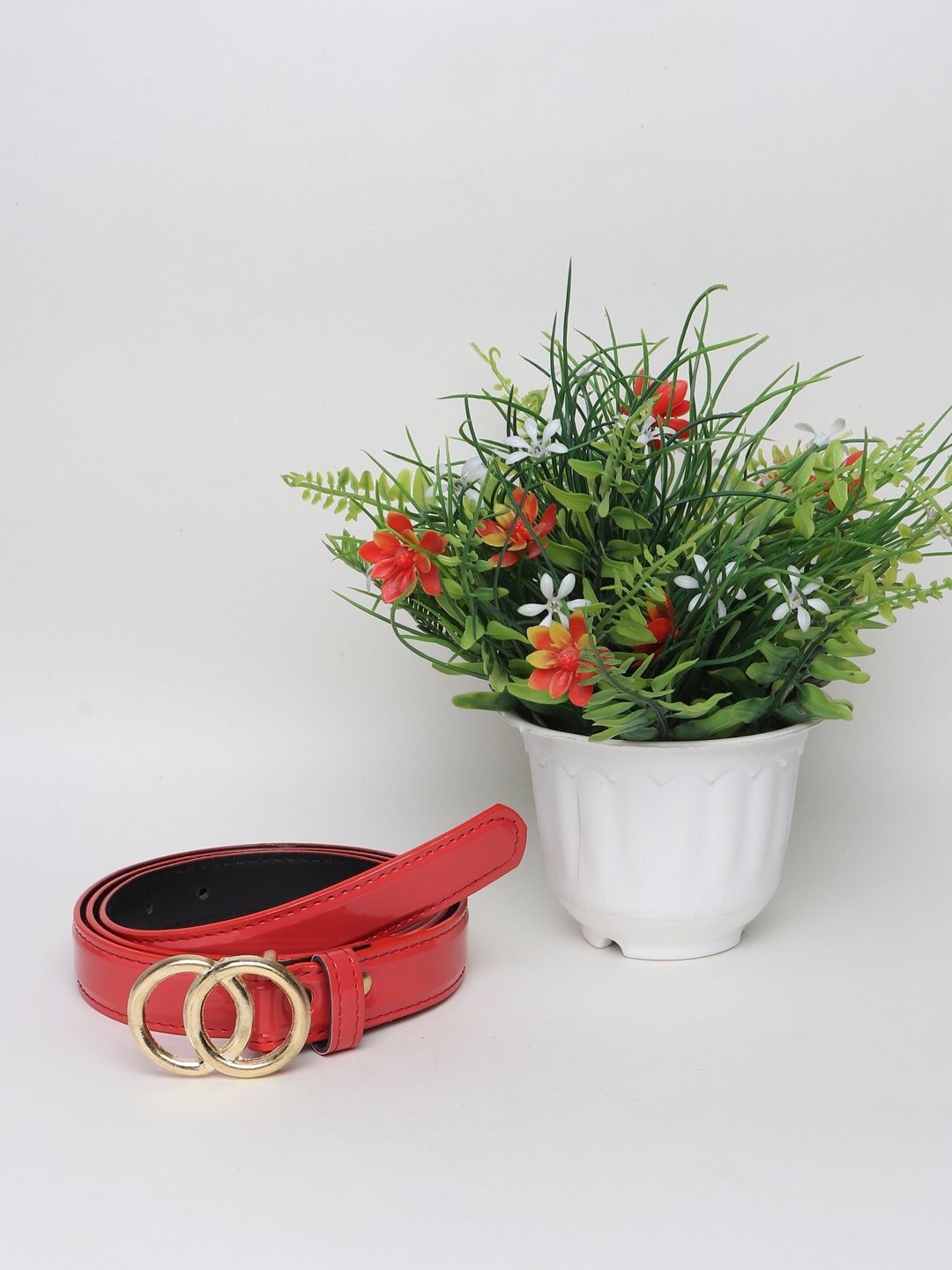 

Swiss Design Women Red Belts
