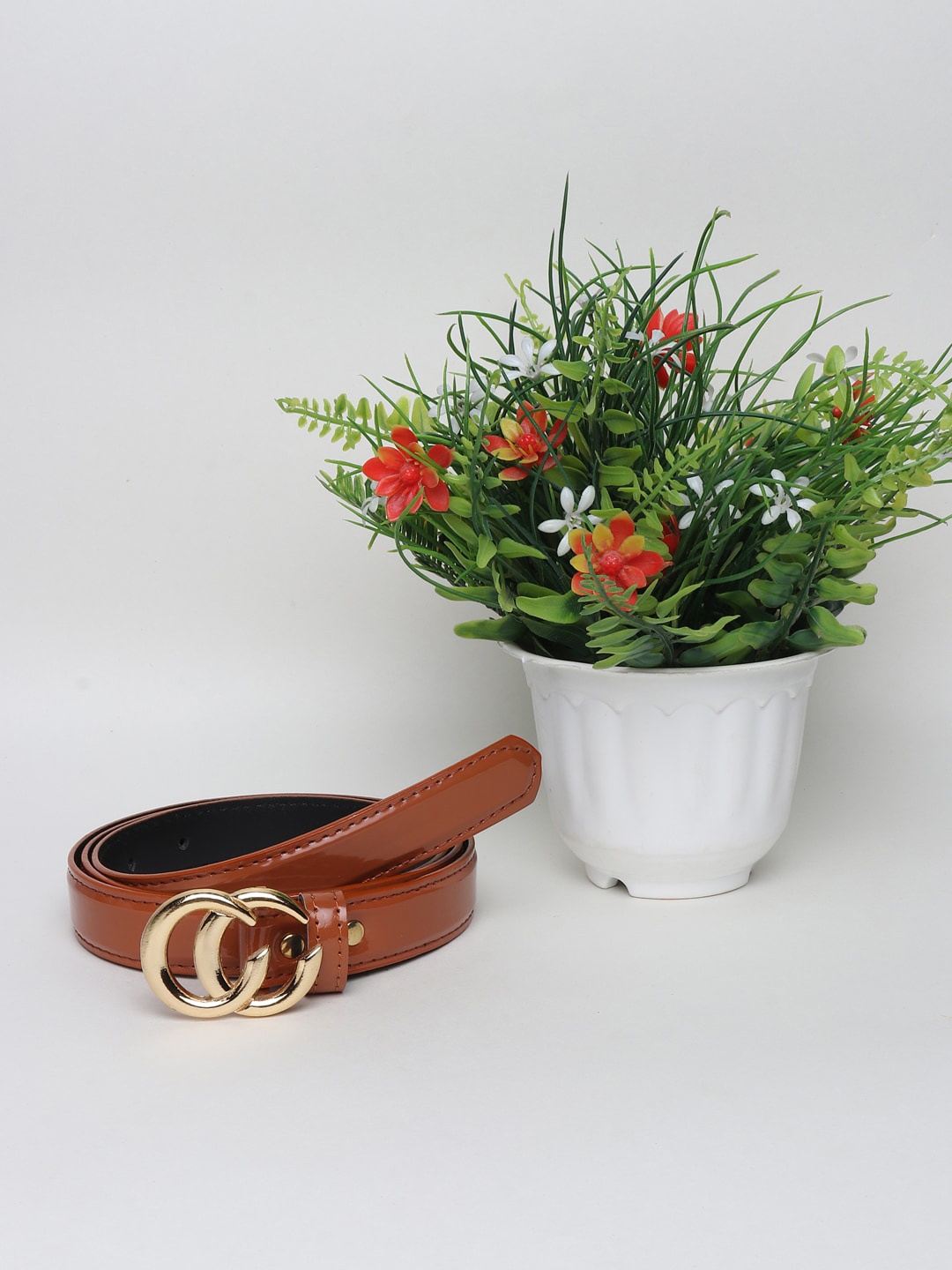 

Swiss Design Women Brown Solid Belt