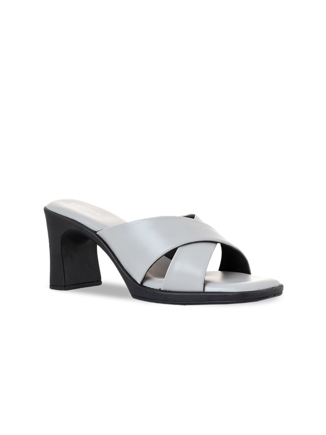 

Khadims Grey Solid Block Heels
