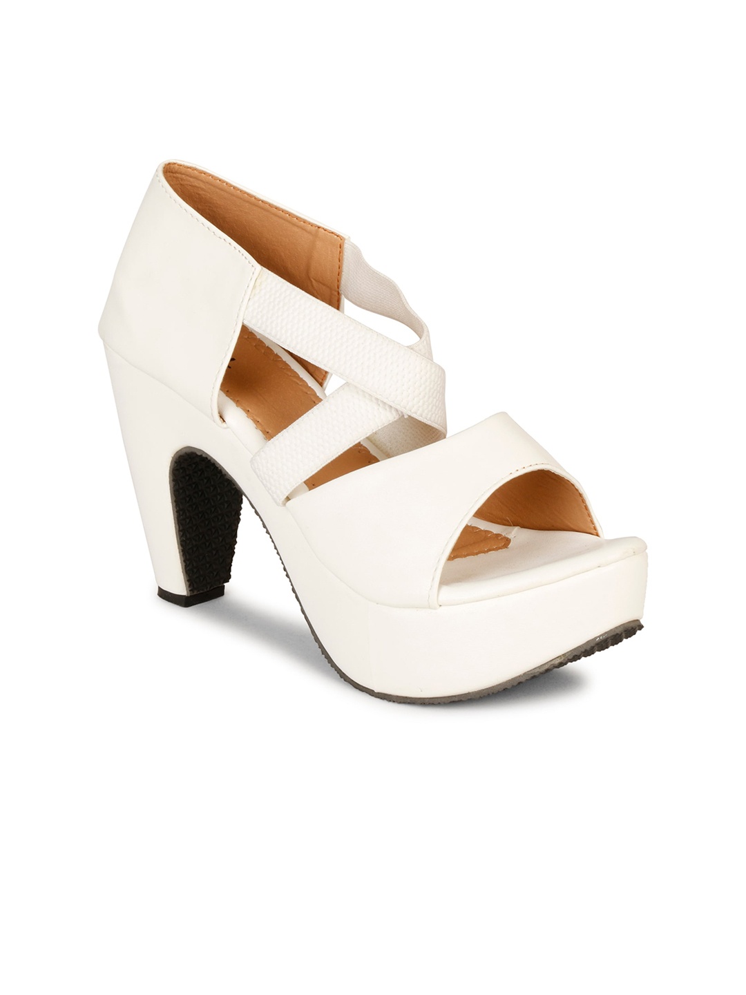 

Denill White Block Heels