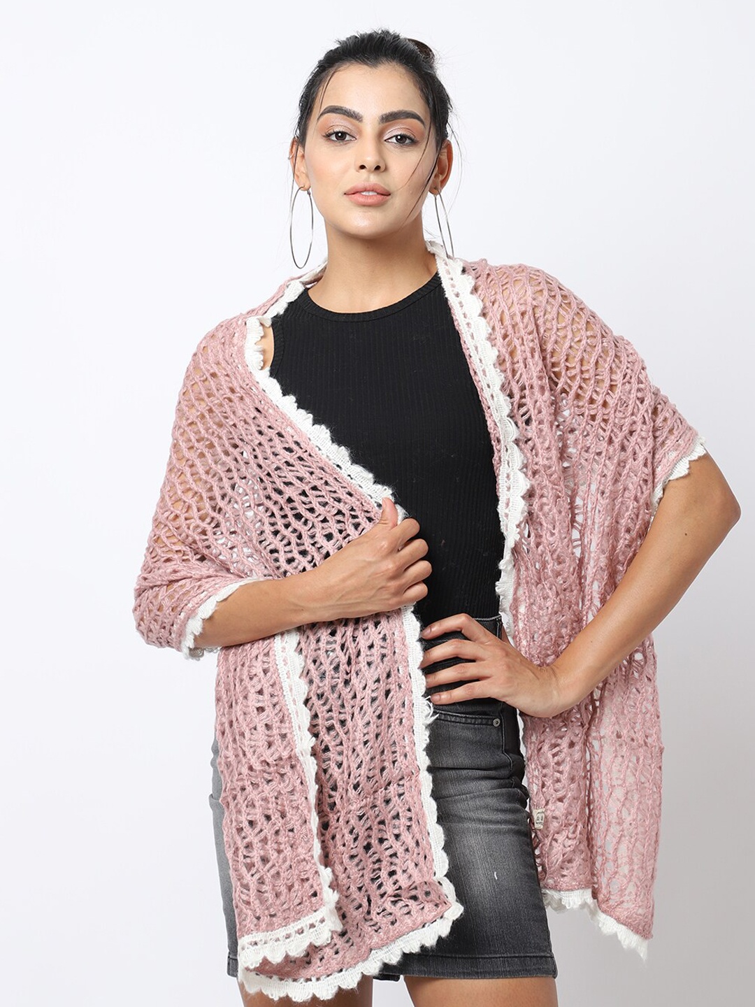 

ELLIS Women Pink Knitted Mufflers
