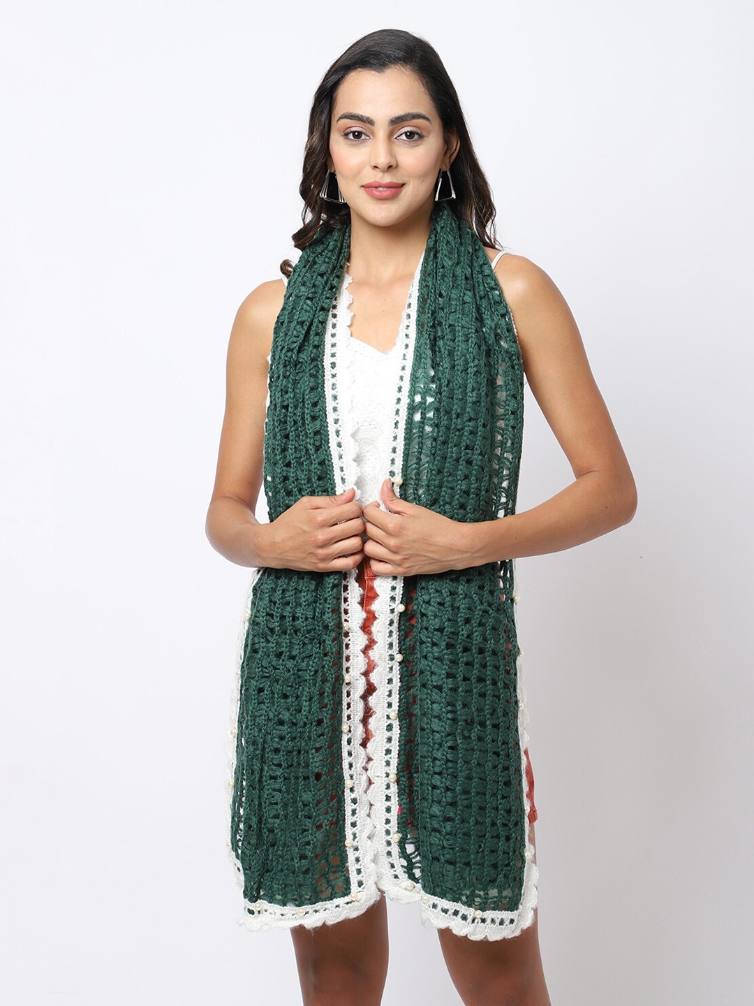

ELLIS Women Green Solid Mufflers