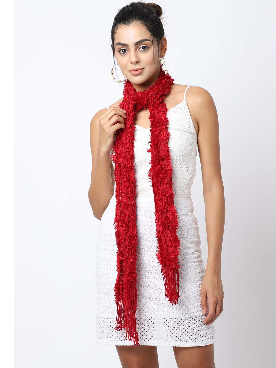

ELLIS Women Red Solid Mufflers