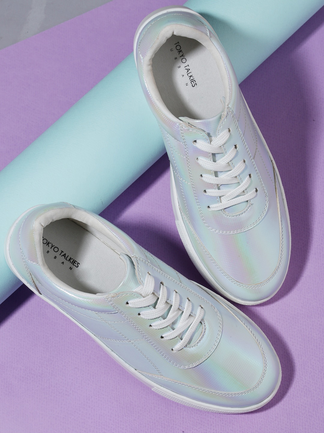 

Tokyo Talkies Women White PU Sneakers