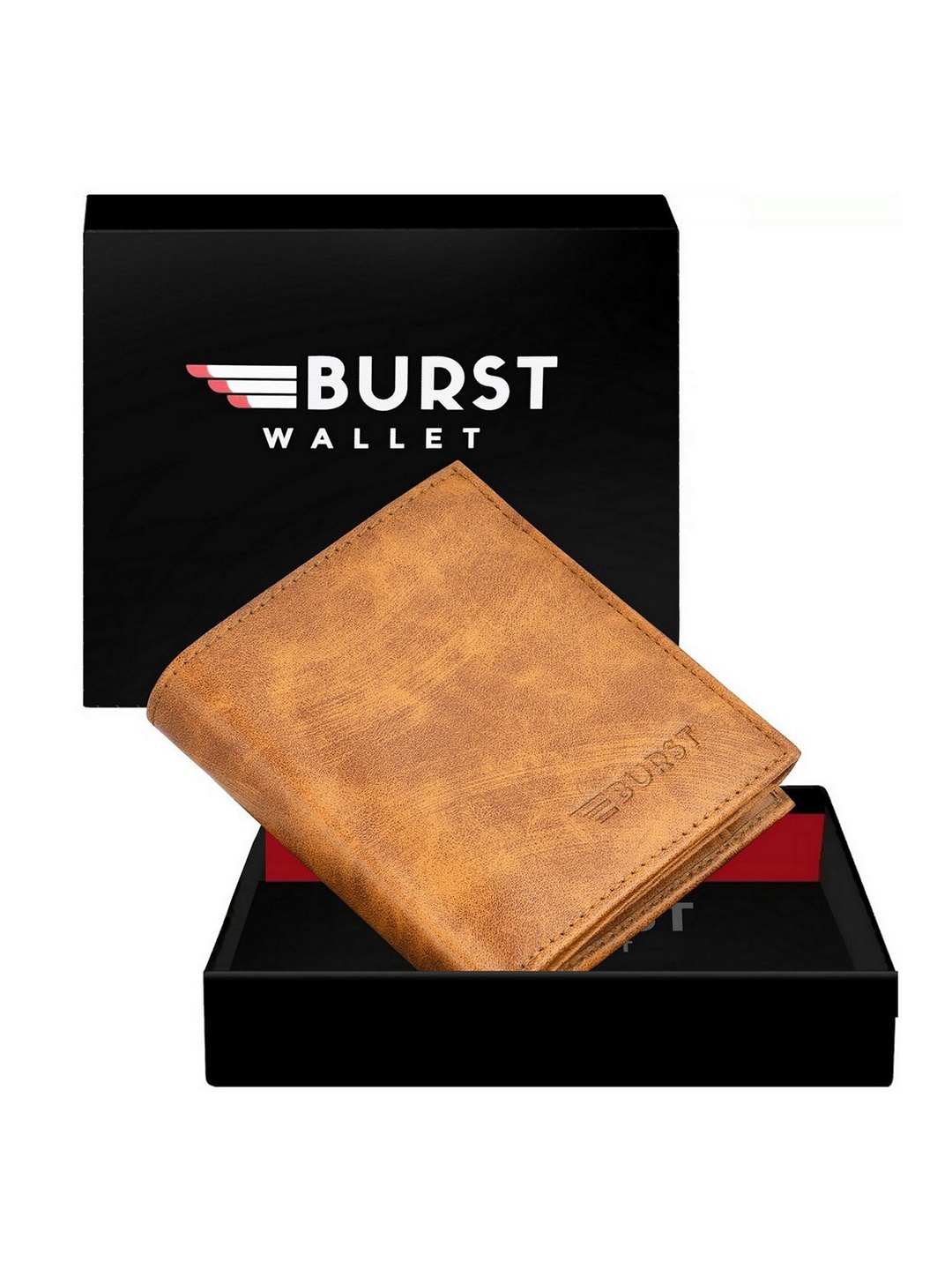 

BURST Men Beige Two Fold Wallet