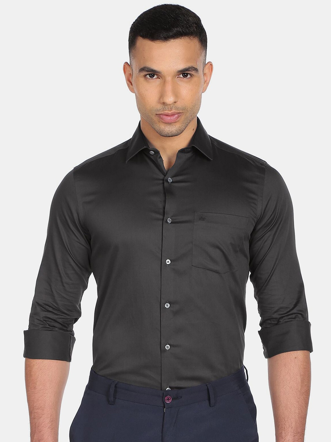

Arrow Men Grey Formal Shirt