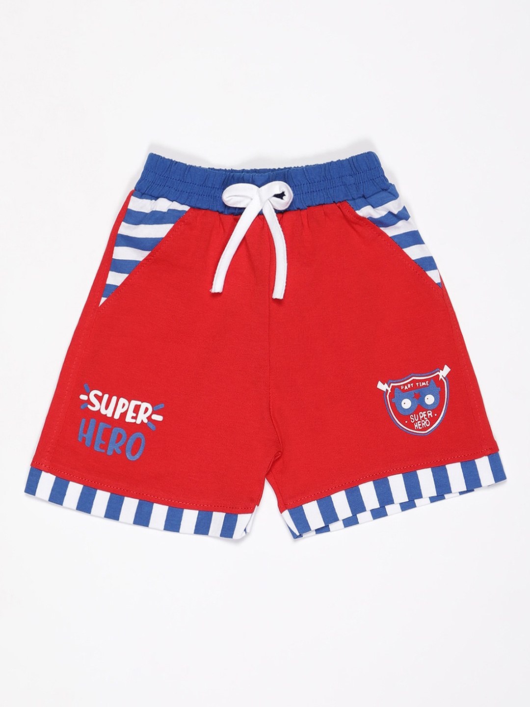 

V2 Value & Variety Boys Red Striped Shorts