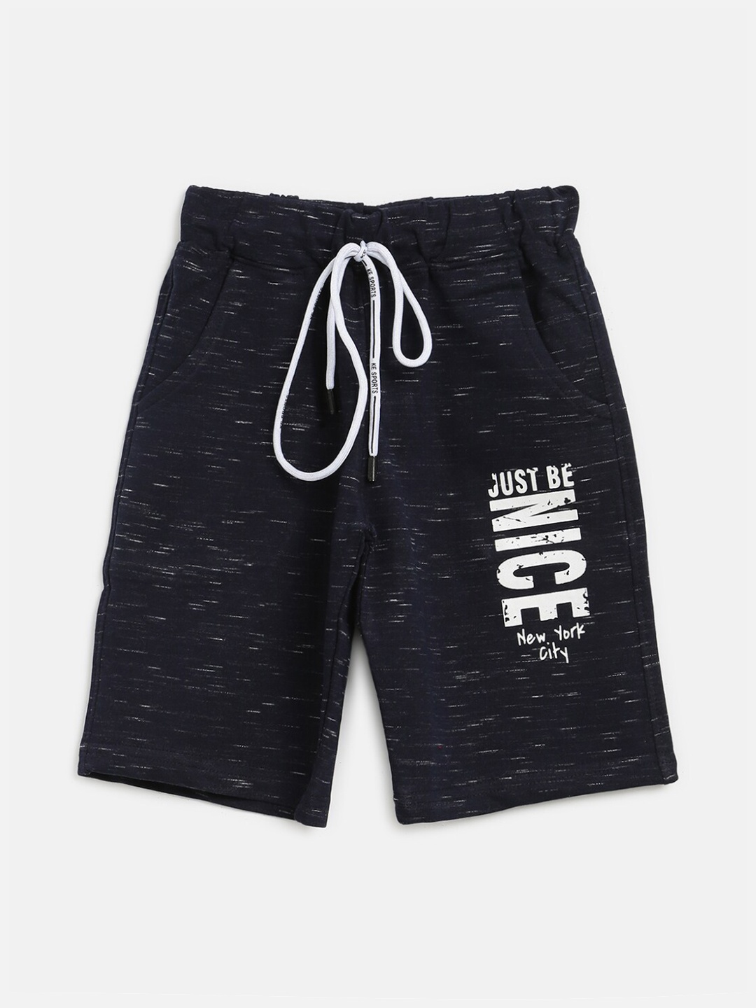 

V2 Value & Variety Boys Blue Printed Regular Shorts, Black