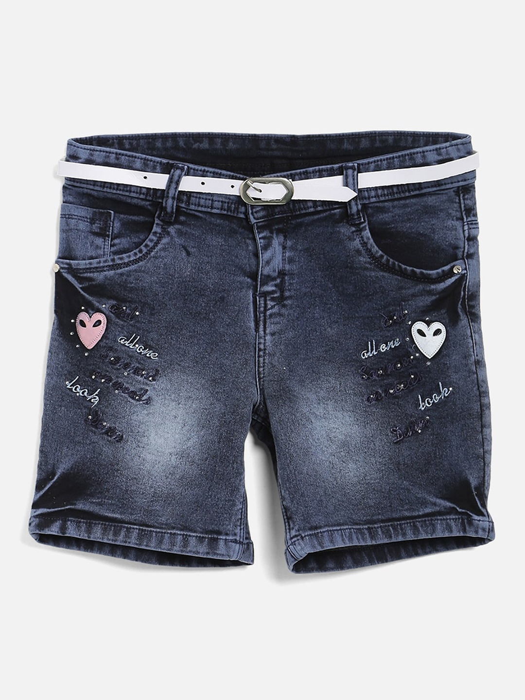 

V2 Value & Variety Girls Blue Washed Denim Shorts