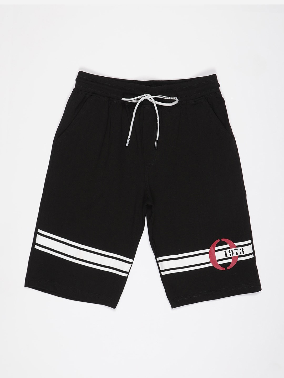 

V2 Value & Variety Boys Black Striped Shorts