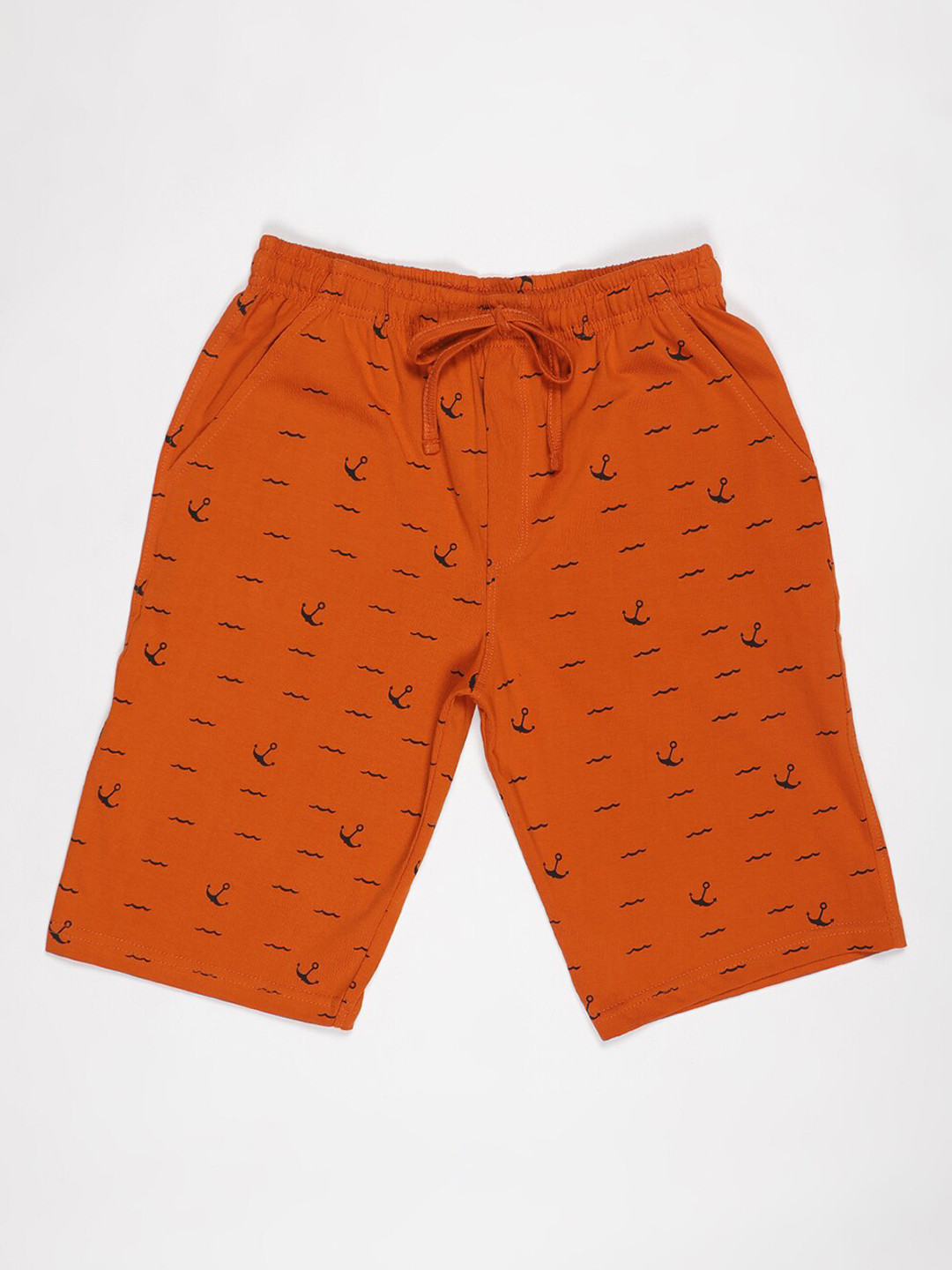 

V2 Value & Variety Boys Orange Conversational Printed Shorts