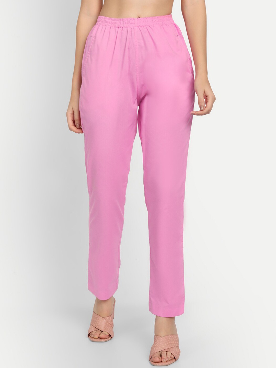 

APELLA Women Pink Comfort Rayon Pant Palazzo