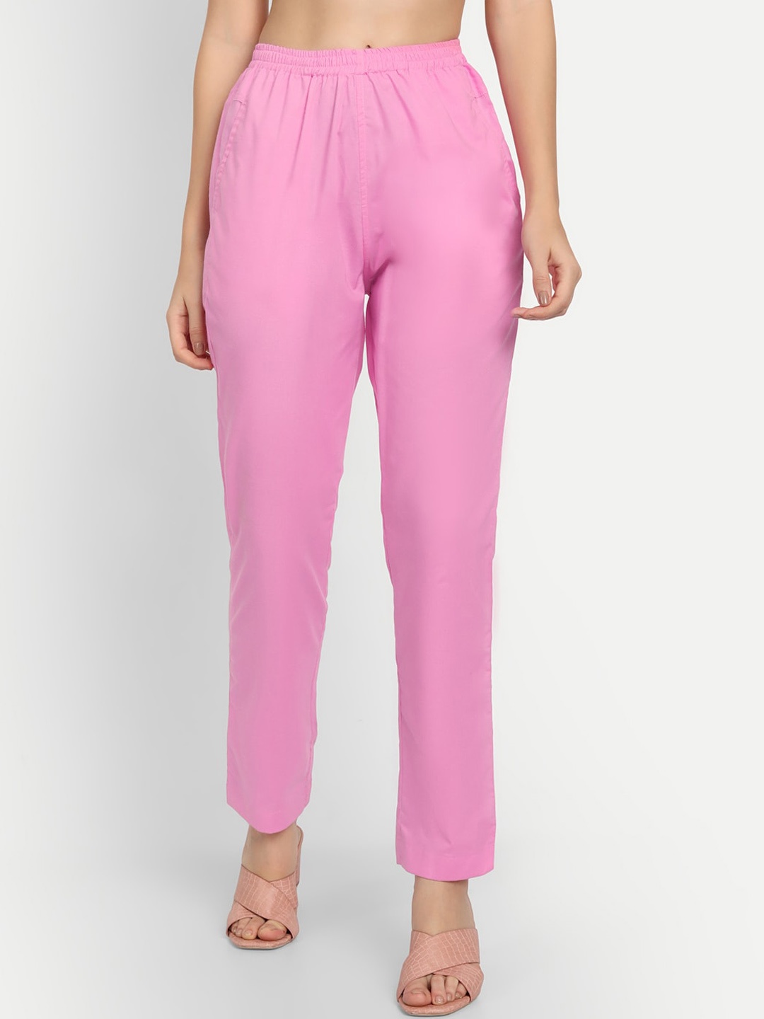 

APELLA Women Pink Comfort Rayon Pant Palazzo